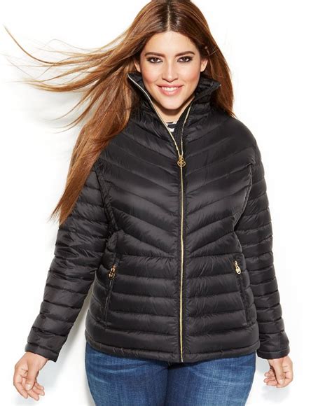 michael kors women's plus size winter coats|macy's plus size coats.